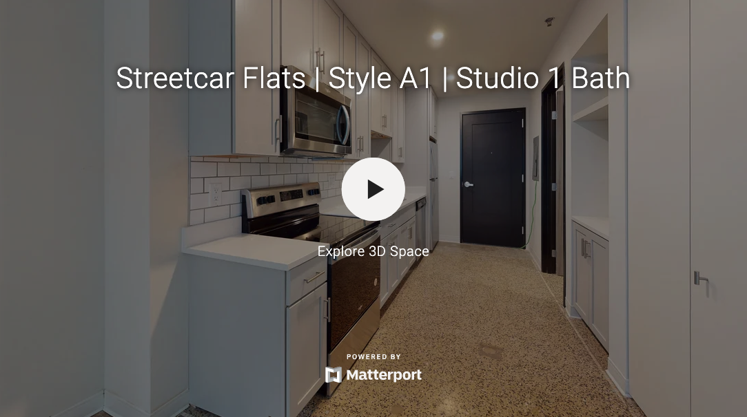 Streetcar Flats | Style A1 | Studio 1 Bath